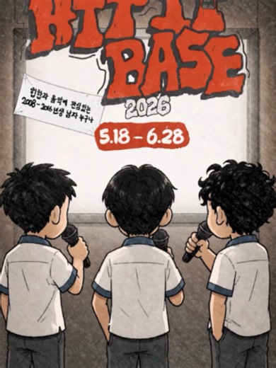 HIT IT BASE 2026🎤 빅히트 뮤직만의 힙합 전문 트레이닝 프로그램. ✔ 참가 자격 힙합과 음악에 관심 있는 2008~2016년생 남자 누구나 ✔ 접수 기간 2026년 5월 18일 (월) ~ 6월 28일 (일) 지금 바로 지원하기 www.bighitaudition.com #HITITBASE2026 #BIGHITMUSIC #힛잇베이스 #빅히트뮤직 #HYBE #BTS #TXT #CORTIS