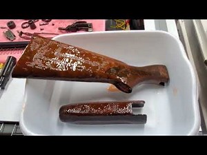 Ithaca M37 Featherlight stock restoration and clean up