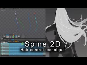 Spine 2D Tutorial 03 Hair make individual hair looks fluid