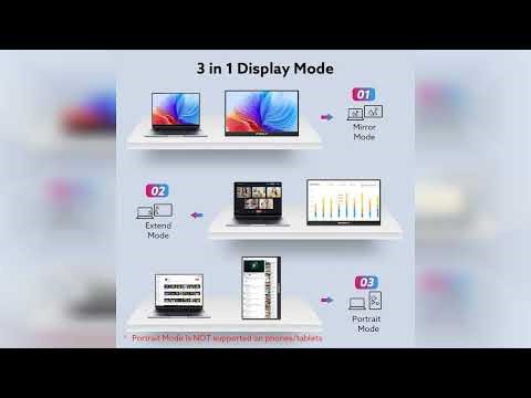 Review: Portable Monitor Touchscreen 15.6'' FHD 1080P USB-C HDMI Ultra-Slim Gaming Display, Bu...