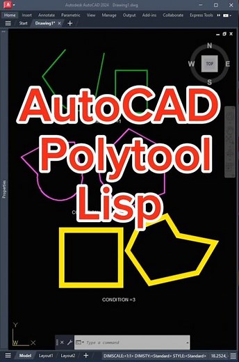 AutoCAD Hack! Join All Polylines in 1 Click 😲 | PolyTool LISP #AutoCAD #AutoCADTips #Lisp
