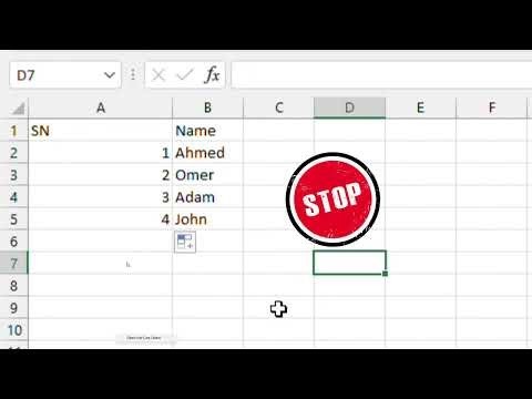 Auto-Generate Serial Numbers in Excel Using the SEQUENCE Function