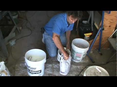 Filling in Pin Holes on the Cement Counter Top.mpg