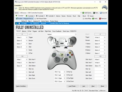 HOW TO UNINSTALL X360CE FROM YOUR PC