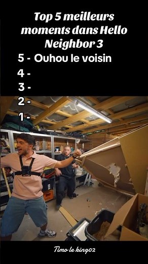 Top 5 meilleurs moments dans Hello Neighbor 3 🤣 #michou #inoxtag