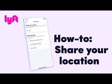 How-to: Share your location | Tutorial | Learn with Lyft | #walkthrough #ui #Lyft