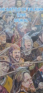 THE BATTLE OF FALKIRK 1298 MURAL #TheBattleOfFalkirk1298 #VisitFalkirk #WilliamWallace #BRAVEHEART #scotlandiscalling #scotland #visitScotland #Sirjohndegraeme | The Society of John De Graeme