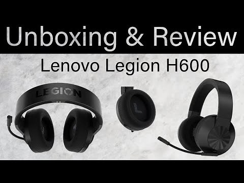 Unboxing the Lenovo Legion H600 Wireless Gaming Headset - Review 2023
