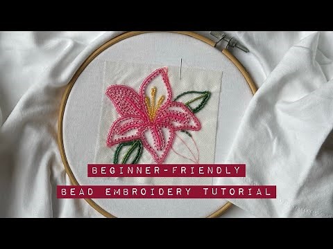 Beginner-friendly Bead Embroidery Tutorial
