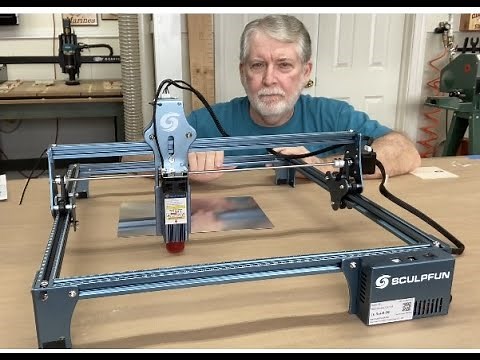 SCULPFUN S9 Laser Assembly and First Engrave