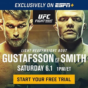 Light heavyweight contender Anthony “Lionheart” Smith heads into enemy territory in Stockholm | Gustafsson vs Smith | SAT 1PM/ET | ESPN MMA