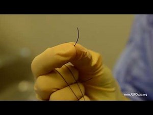 Spay/Neuter Surgery: Obtaining Suture and Threading a Needle