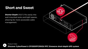 Short-Depth PFC Rackmount UPS System