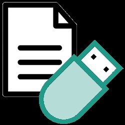 Bestand op usb-stick openen