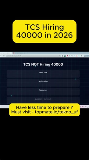 #TCS #NQT Mass #hiring #freshers