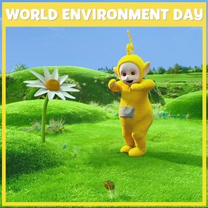 9.5K views · 624 reactions | Laa-Laa loves flowers and what a wonderful time to celebrate them, it’s World Environment Day.  | Teletubbies | Facebook