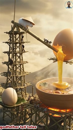 Capybara cooking giant braised meat with eggs. #capybara #funny #haihuoc