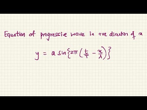 Equation of Progressive Waves Explained | Class 11 and 12th