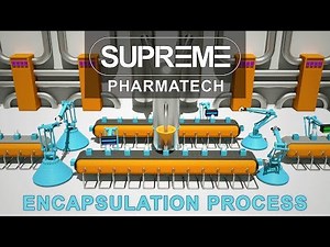 Encapsulation process (inside capsule filling machine)