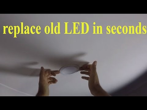 how to replace LED recessed downlights - remove and install downlight