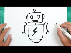 Cara Menggambar Robot Yang Mudah - Tutorial Menggambar