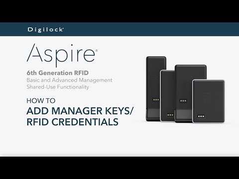 How to Add Manager Keys / RFID Credentials | Aspire RFID | Shared Use