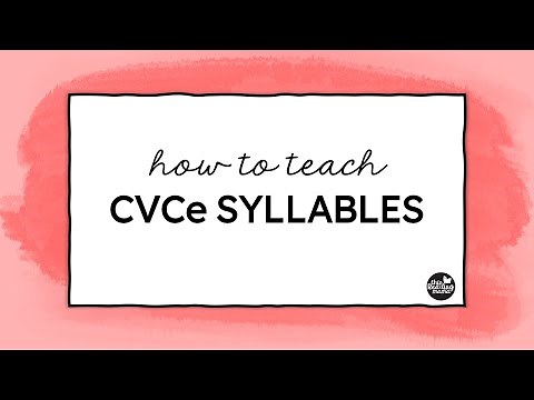 Teaching CVCe Syllables
