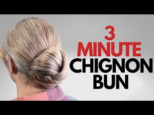 EASY chignon bun hair tutorial