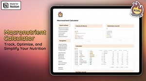 Notion Macronutrient Calculator