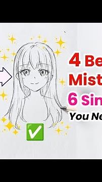 How to Draw Anime Hair Tutorial | 4 Beginner Mistakes and 6 Simple Tips you need to know!