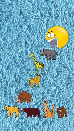 Pacman Eats Every Animal, Bear, Elephant, Rhinoceros, Horse, Lion, Tiger, Buffaloand, Even Dinosaurs