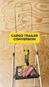 Window Install in a Cargo Trailer #cargotrailerconversion #diycamper #camper #cargotrailercamper