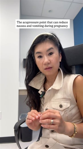 Applying pressure on the P6 acupuncture point can effectively reduce...