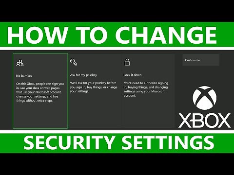 How to set your Security Preferences on Xbox