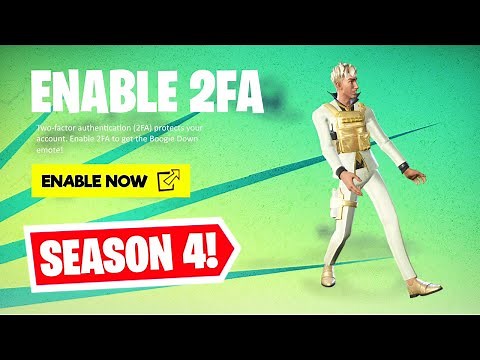 HOW TO TURN ON 2FA in FORTNITE! (Season 4)