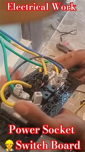 Power Board Connection 👷 😭 #shorts #wire #switch #electric