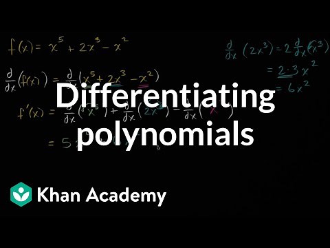 Differentiating polynomials example | Derivative rules | AP Calculus AB | Khan Academy