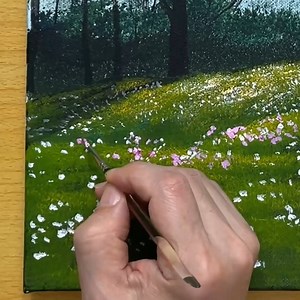 118K views · 1.7K reactions | Spring Scenery Acrylic Painting #art #painting #acrylicpainting | Joony art | Facebook