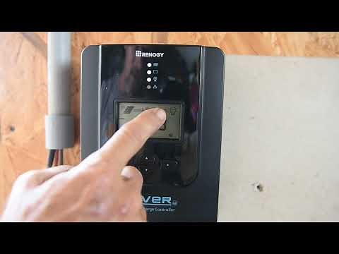 Renogy solar mppt charge controller installation and set up Renogy rover mppt off grid office