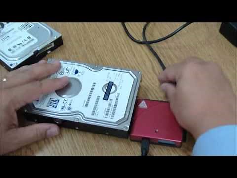 Tech Support: How to connect a hard drive externally through a USB cable + Hard Drive Adapter