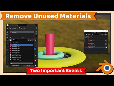 Blender Tutorial : How to remove Unused or Duplicate Materials in Blender 3