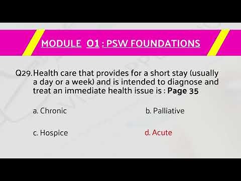 PSW NCCA exam review (Q&A) Module 1