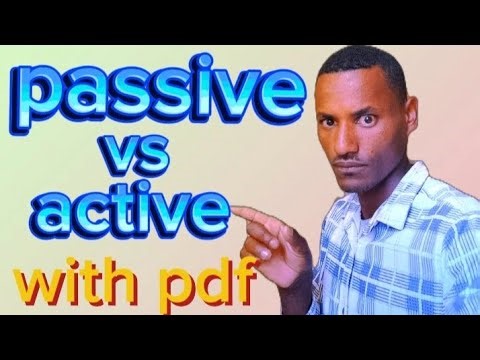 Passive and active voice part 1 #passiverules#amharic