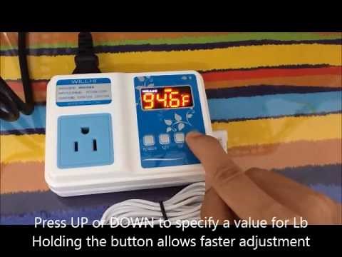 WH1436A - simplified version. WILLHI temperature controller. How to set and program