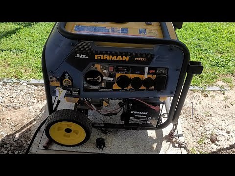 Easy fix for Firman generator not starting