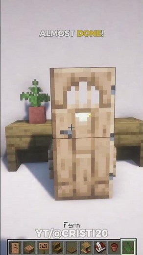 Minecraft desk tutorial that actually looks good #minecraft #build