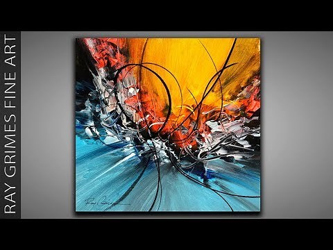 Abstract Painting Techniques / 231 / Relaxing / Acrylics / Demonstration