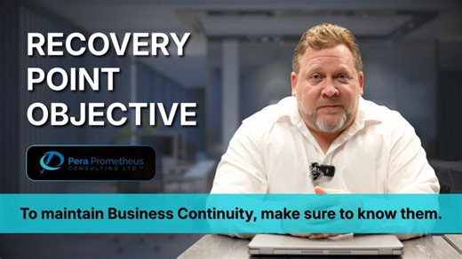 Recovery Point Objective | Pera Prometheus | Security Consultant | UK Defence Industry | Gareth Shaw, CISM, CISSP