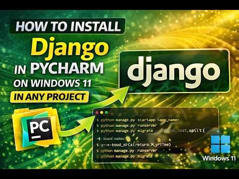 How to install Django in Pycharm Unified Product in Windows 11 #pycharm #django