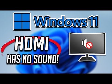 HDMI No Sound in Windows 11 When Connect to TV - No HDMI Audio Device Detected FIX